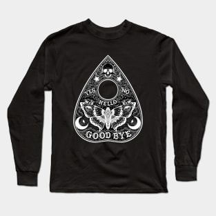 Ouija Planchette Board. Night Moth Long Sleeve T-Shirt